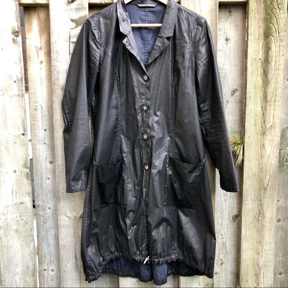 Elemente Clemente Resin Coated Cotton Jacket “Leather look”